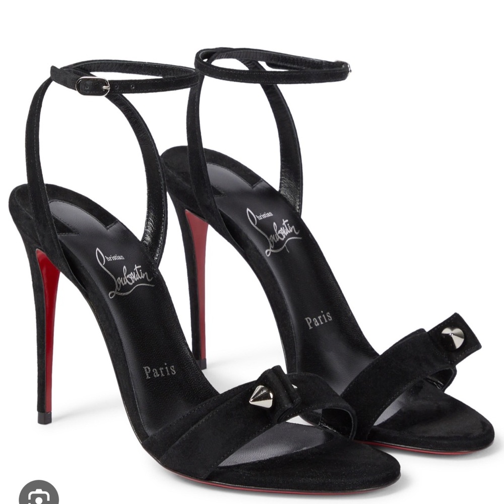 Christian Louboutin umberta 100 suede sandals
